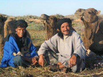 MBarak and Madani saying goodbye
