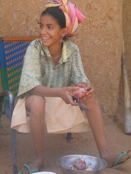 Moussa's sister, who did all the work of running the house